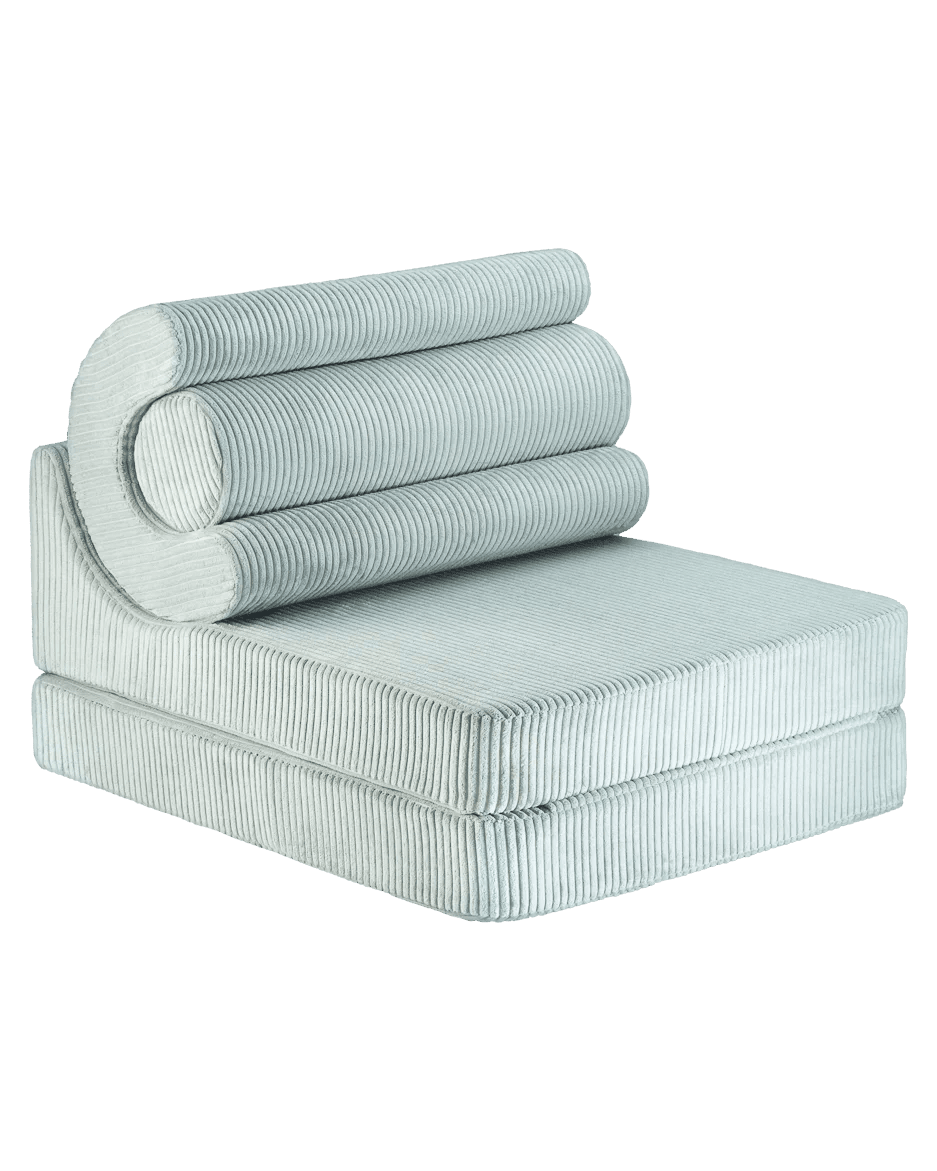 Fauteuil modulable en velours côtelé bleu 78x67x57cm Flipster - Wigiwama - The Cool Republic
