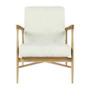 Fauteuil naturel tissu bouclette Floating - Red Edition - The Cool Republic