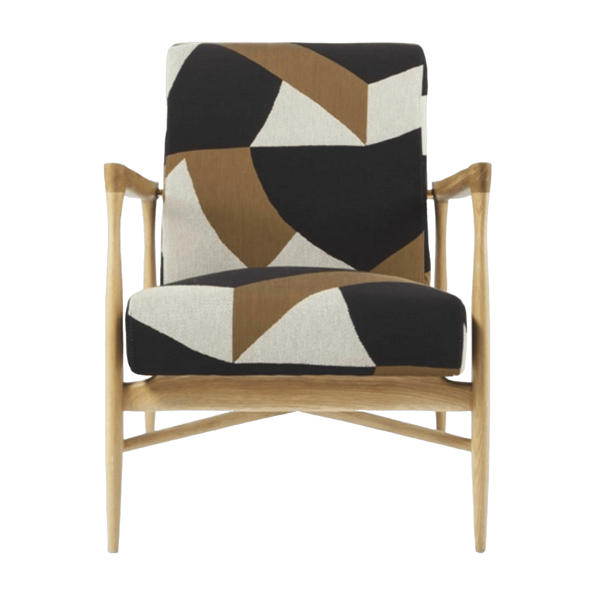 Fauteuil naturel tissu Lelièvre Dalai Floating - Red Edition - The Cool Republic