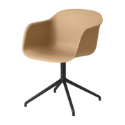 Fauteuil ocre piétement pivot Fiber - Muuto - The Cool Republic