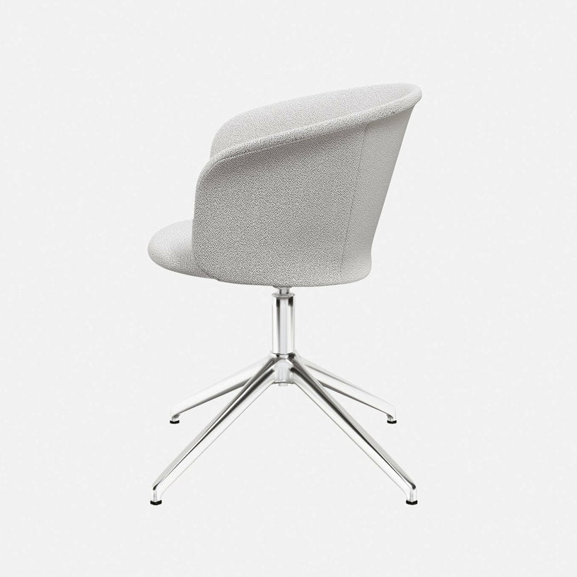 Fauteuil Porcelain et piètement argenté Kendo - Hem - The Cool Republic