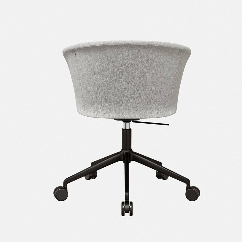 Fauteuil Porcelain et piètement noir à roulettes Kendo - Hem - The Cool Republic