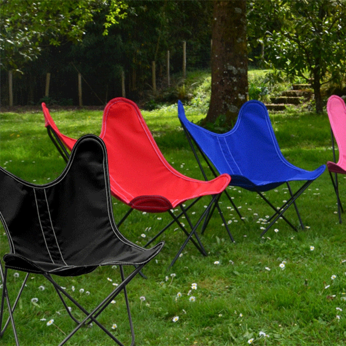 Fauteuil pour enfant en tissu bleu Sunbrella BB - Airborne - The Cool Republic