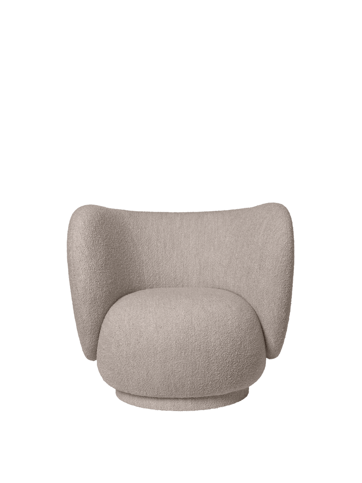 Fauteuil pour enfant en tissu bouclé beige Rico - Ferm Living - The Cool Republic