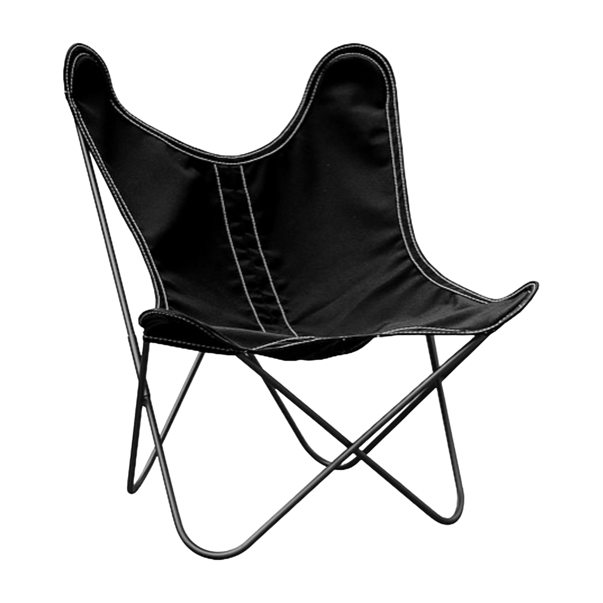Fauteuil pour enfant en tissu noir Sunbrella BB - Airborne - The Cool Republic