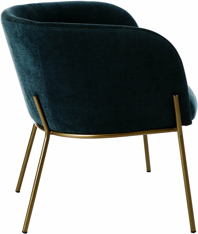 Fauteuil relax en velours pétrole Polka - Pomax - The Cool Republic