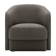 Fauteuil rembourré en barnum dark taupe 71cm Covent - New Works - The Cool Republic