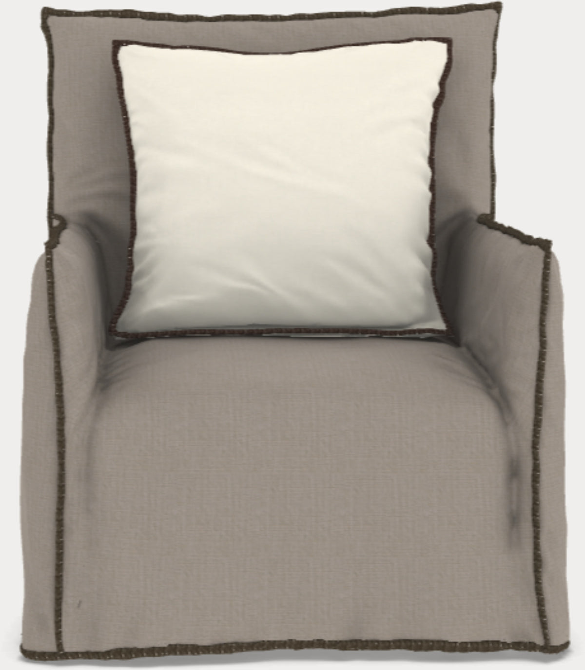 Fauteuil terre de lin Aretha et Savana Ghost 04 - Gervasoni