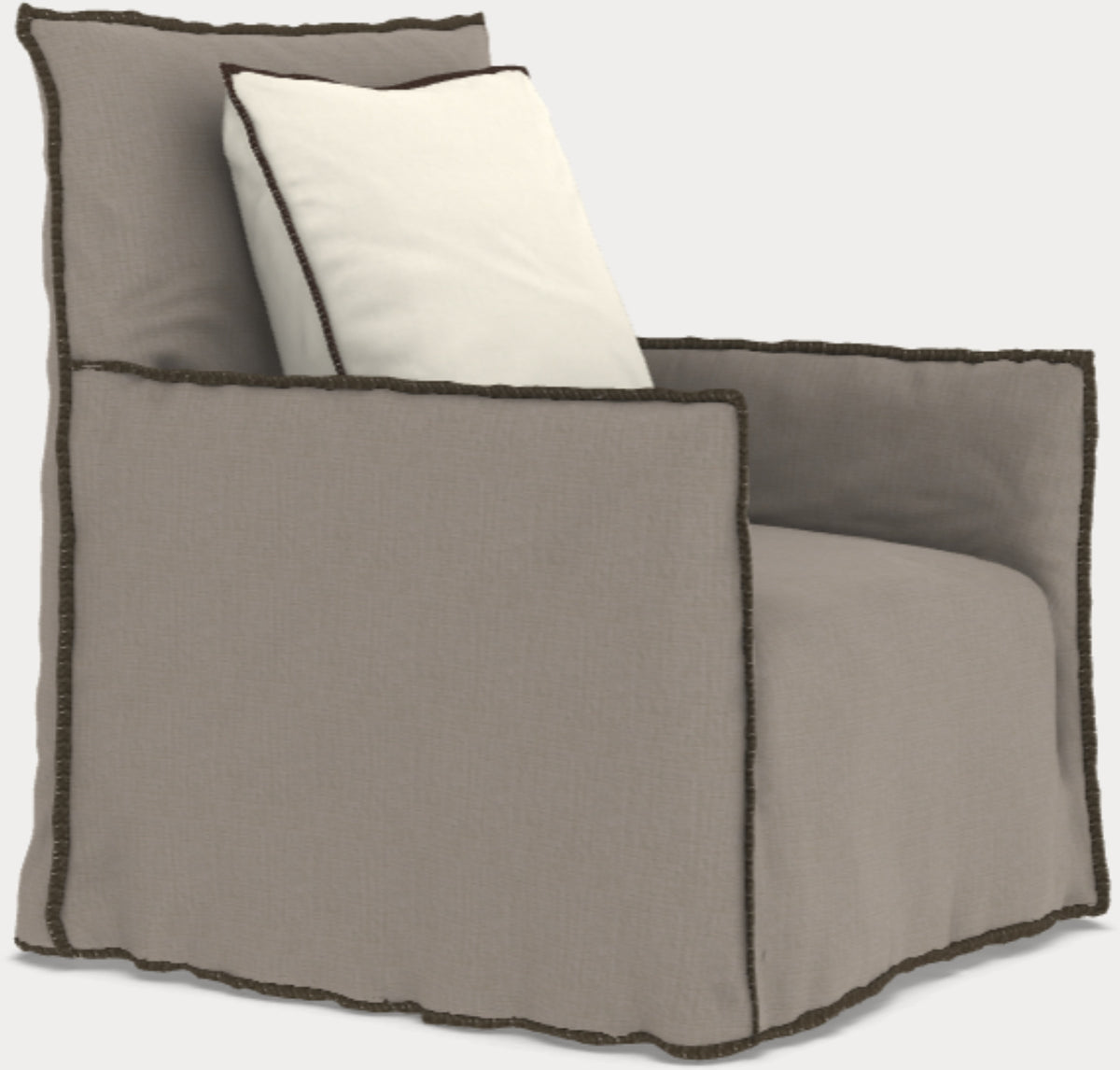 Fauteuil terre de lin Aretha et Savana Ghost 04 - Gervasoni