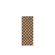 Check Rectangular Checkered Jute Rug Café 70x180cm - Ferm Living