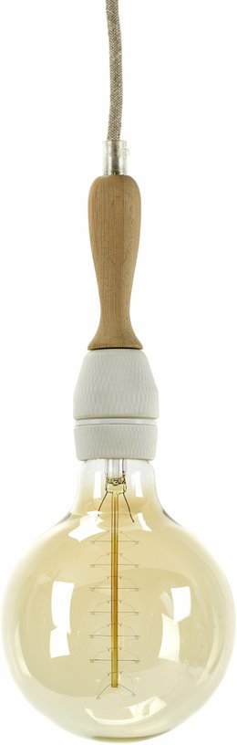 Fil et récepteur pour suspension en fer blanc et en chêne naturel - Serax - The Cool Republic