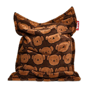 Pouf per bambini in tessuto morbido marrone 155x120x2cm Original Slim Teddy x Boris - Fatboy