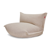 Poltrona lounge in tessuto bouclé beige 102x85x75cm BonBaron Slim - Fatboy