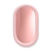 Specchio da parete ovale in schiuma morbida rosa 35cm Mirage Loop - Fatboy