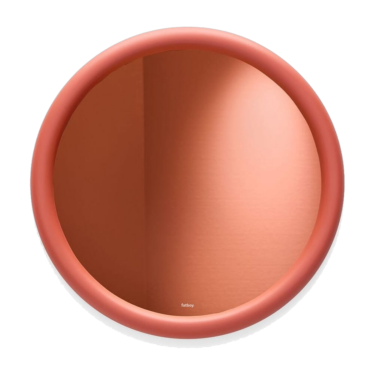 Espejo de pared redondo en espuma suave terracota 60cm Mirage Halo - Fatboy