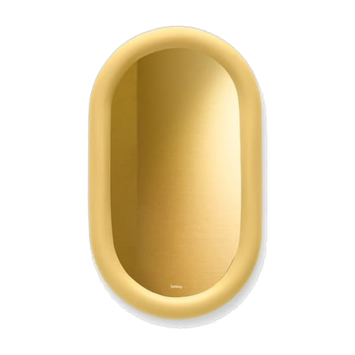 Espejo de pared ovalado de espuma suave amarillo 35cm Mirage Loop - Fatboy
