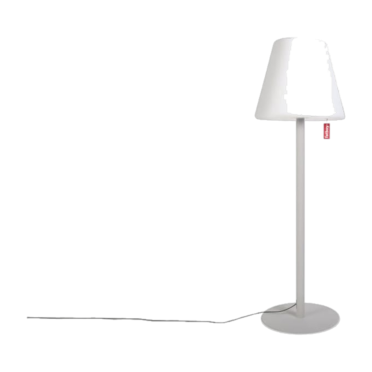 Garden floor lamp in light grey metal 182cm Edison the Giant - Fatboy
