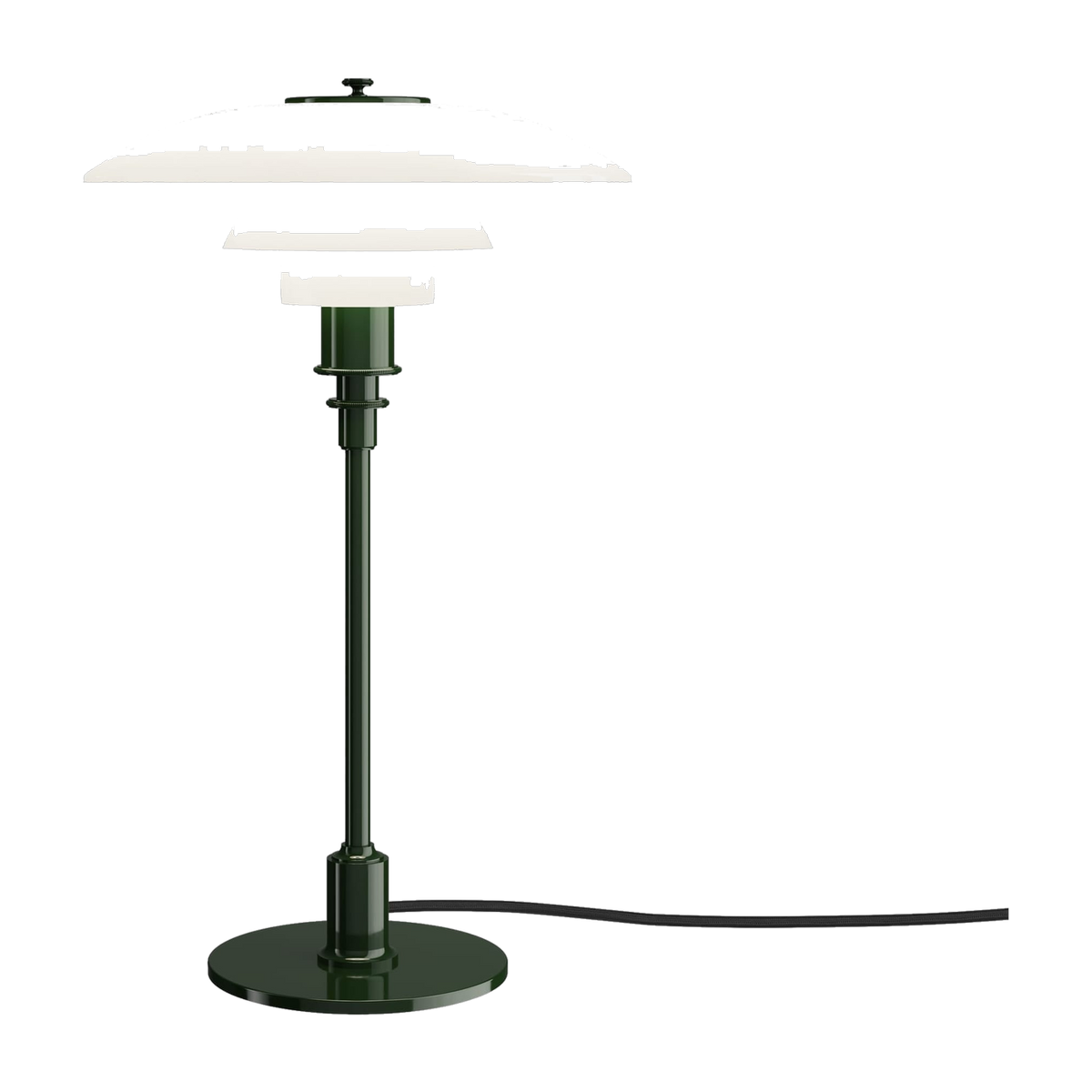 Lampada da tavolo design in vetro opalino e metallo verde 45,5cm Ph 3/2 - Louis Poulsen