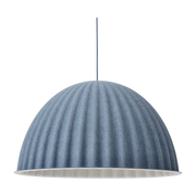 Lámpara colgante en fibras de plástico reciclado azul grisáceo 82cm Under The Bell - Muuto