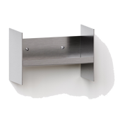 Mensola murale acciaio inox 20x10cm Pli core slim - TIPTOE