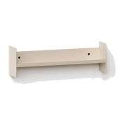 Wall Shelf Steel Cream White 45x10cm Pli slim - TIPTOE