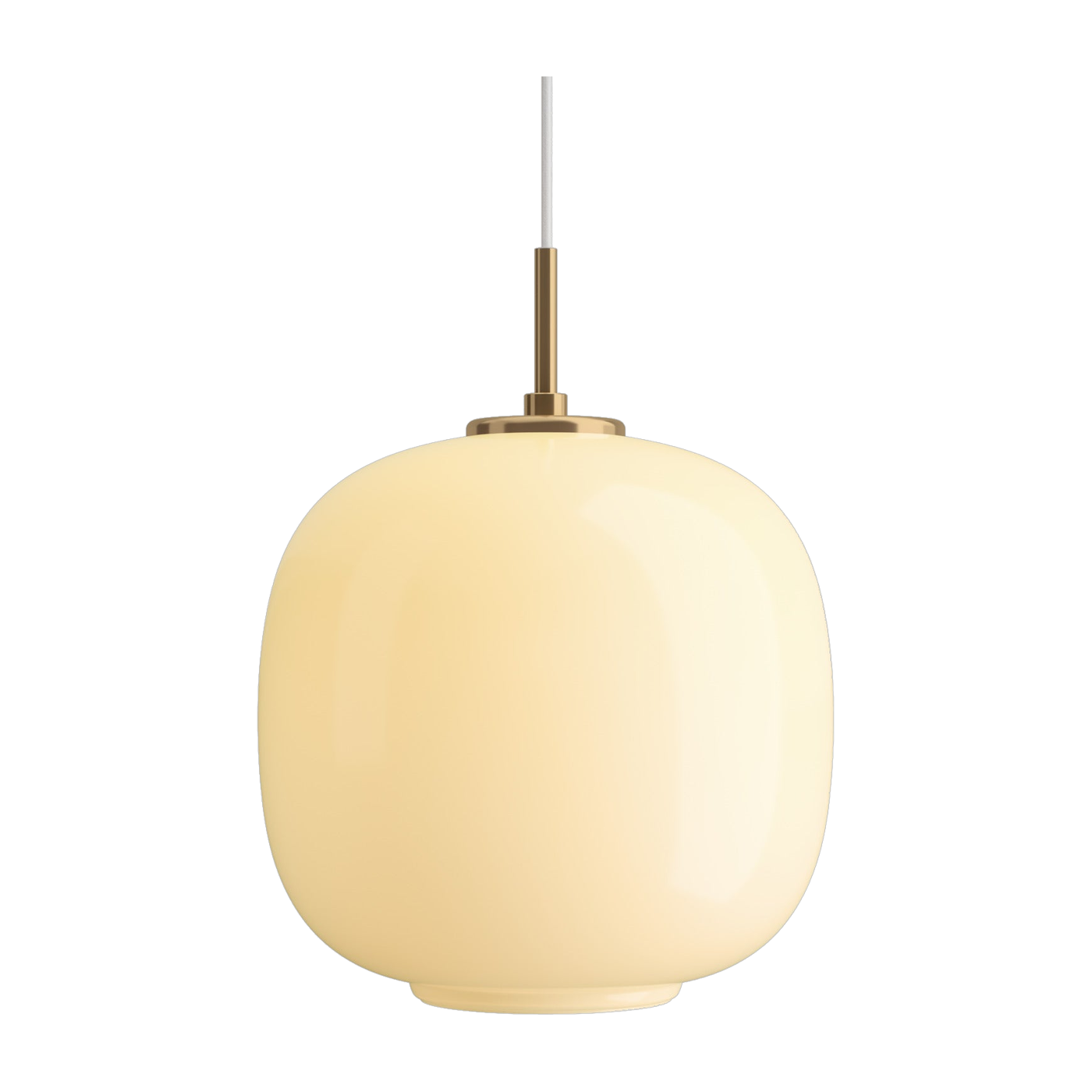 Lampada a sospensione in vetro soffiato giallo pallido VL45 250 V3 - Louis Poulsen