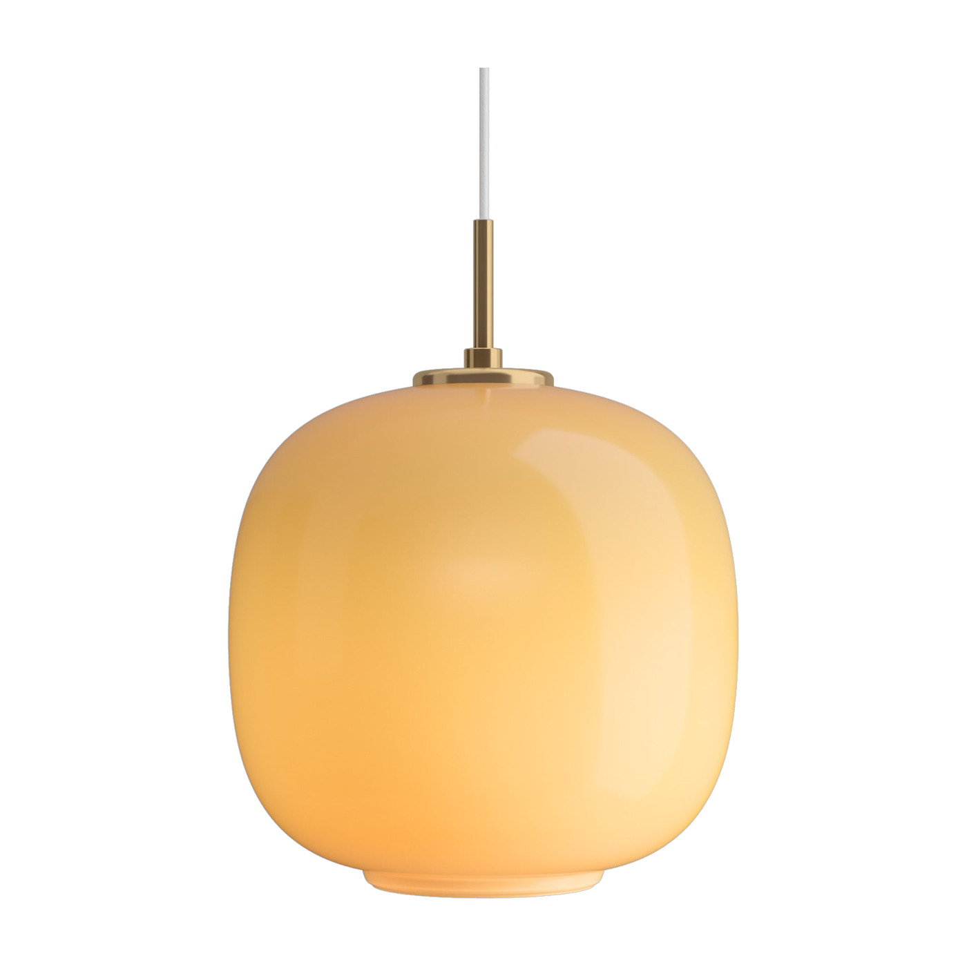 Lampada a sospensione in vetro soffiato ambra VL45 250 V3 - Louis Poulsen