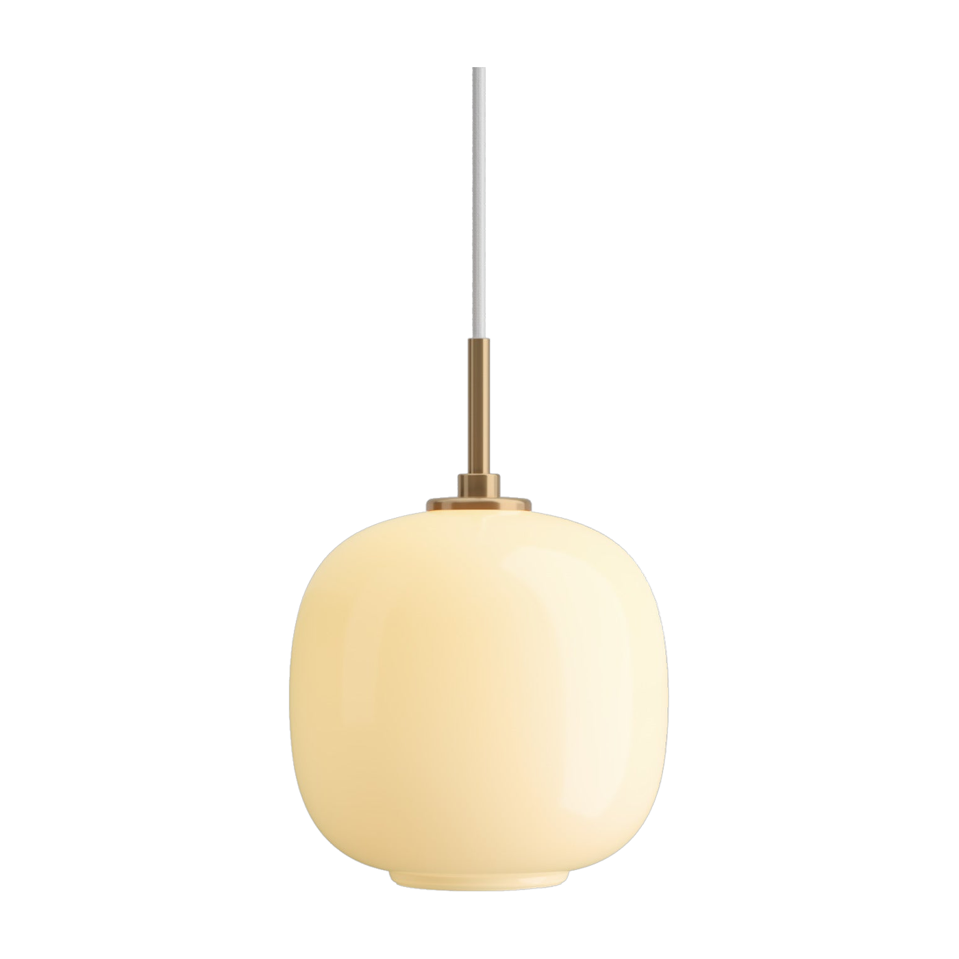 Lampada a sospensione in vetro soffiato giallo pallido VL45 175 - Louis Poulsen