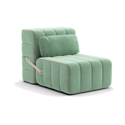 Cojín en terciopelo Barcelona verde claro 60x30cm Curt - Ambivalenz