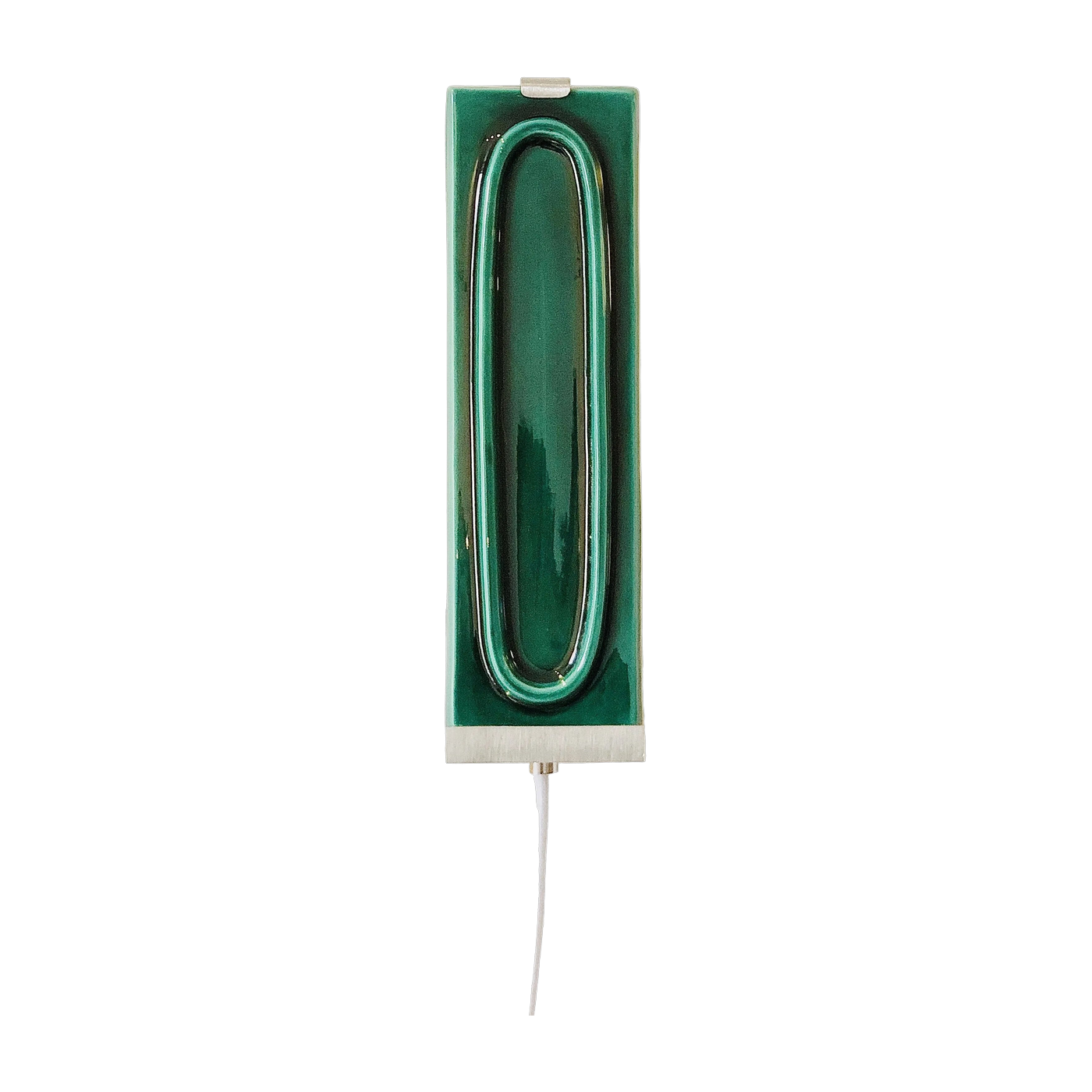 Wall sconce in aluminum and verde ceramic tiles 28cm Arty - Carré Coco