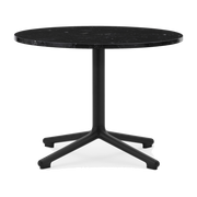Table basse en aluminium noir et en marbre 60 cm Lunar Marble - Normann Copenhagen