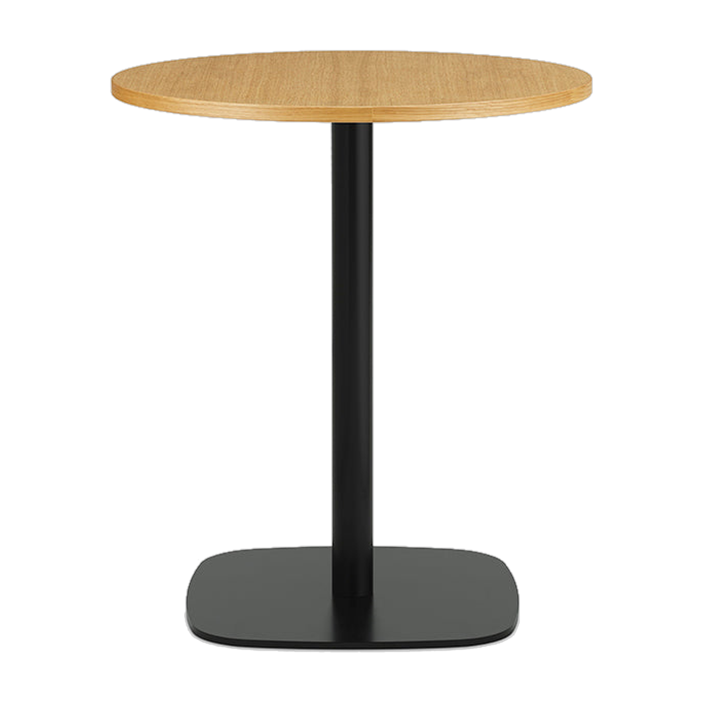 Table à manger ronde en aluminium et chêne naturel 60 cm Form - Normann Copenhagen
