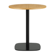Table à manger ronde en aluminium et chêne naturel 60 cm Form - Normann Copenhagen