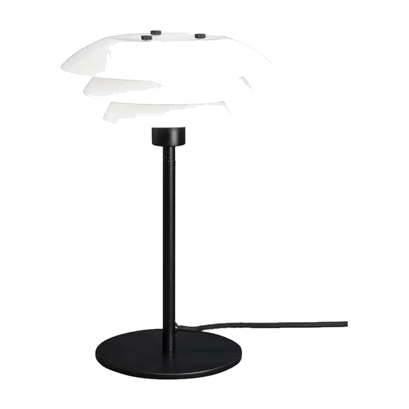 Lampe à poser en verre opale et métal noir DL20 - Dyberg Larsen