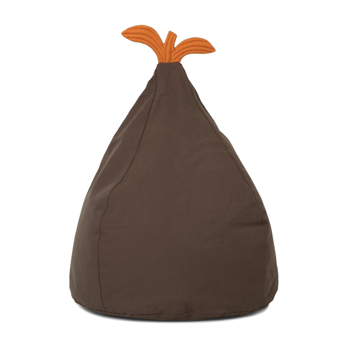 Pouf poire pour enfants en coton biologique vert foncé Pear Bean - Ferm Living