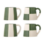 4 Tazze in gres verde 9,5 x 8 cm 280ml Floki - Bloomingville
