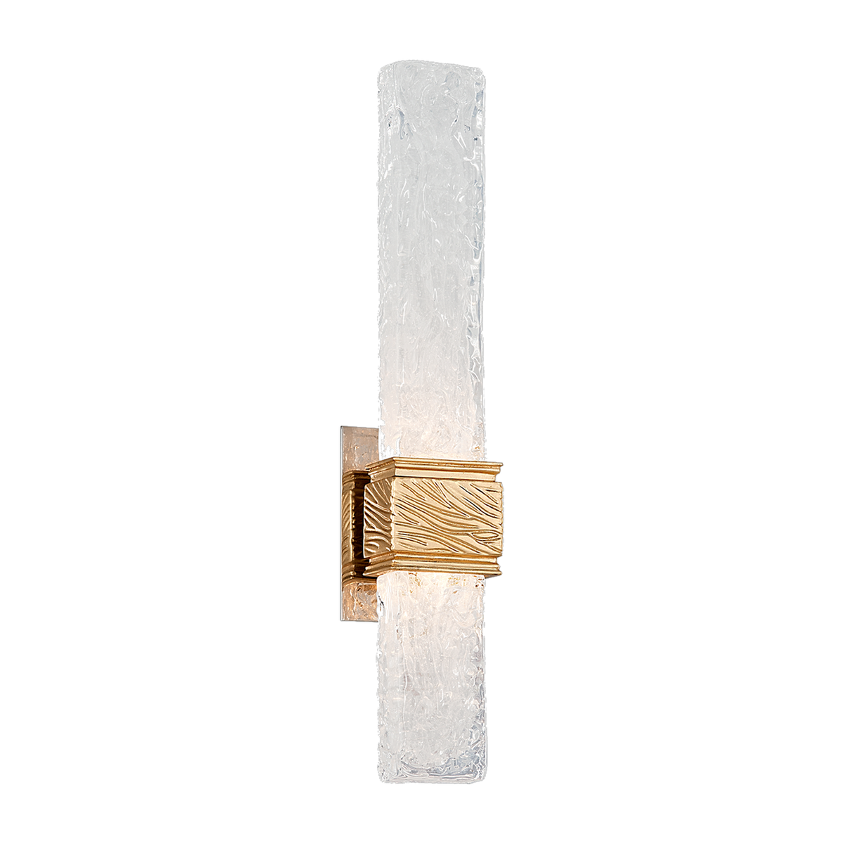 Applique murale en fer feuille d'or 12x55cm Freeze - Corbett Lighting