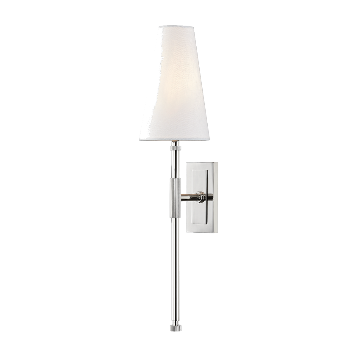Applique murale en acier nickel poli 13x55cm Bowery - Corbett Lighting