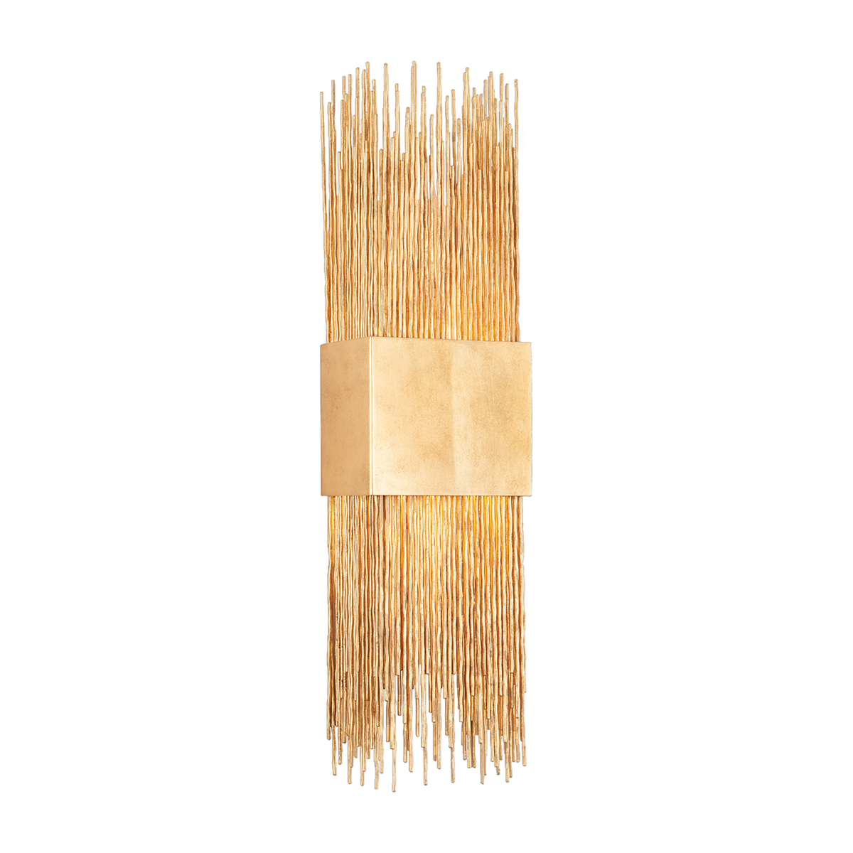 Applique murale en acier feuille d'or ancienne 18x71cm Sabine - Corbett Lighting