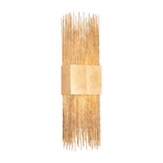 Applique murale en acier feuille d'or ancienne 18x71cm Sabine - Corbett Lighting