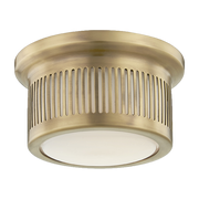 Plafonnier en laiton laiton vieilli 15x9cm Bangor - Hudson Valley Lighting