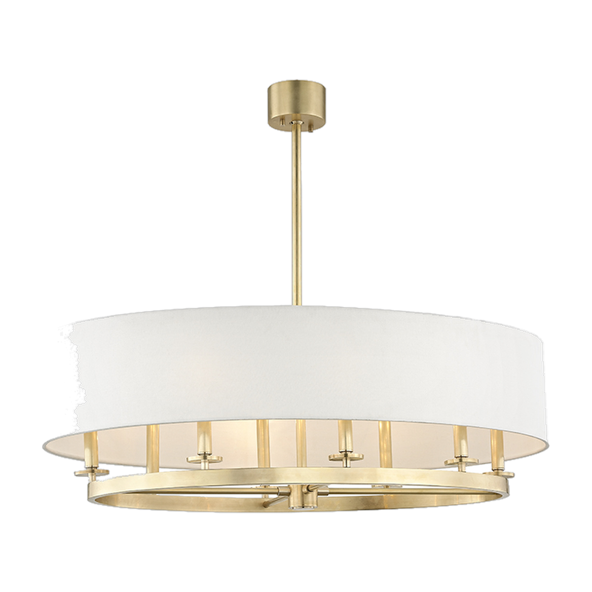 Suspension linéaire en acier laiton vieilli 67x100x30cm Durham - Hudson Valley Lighting