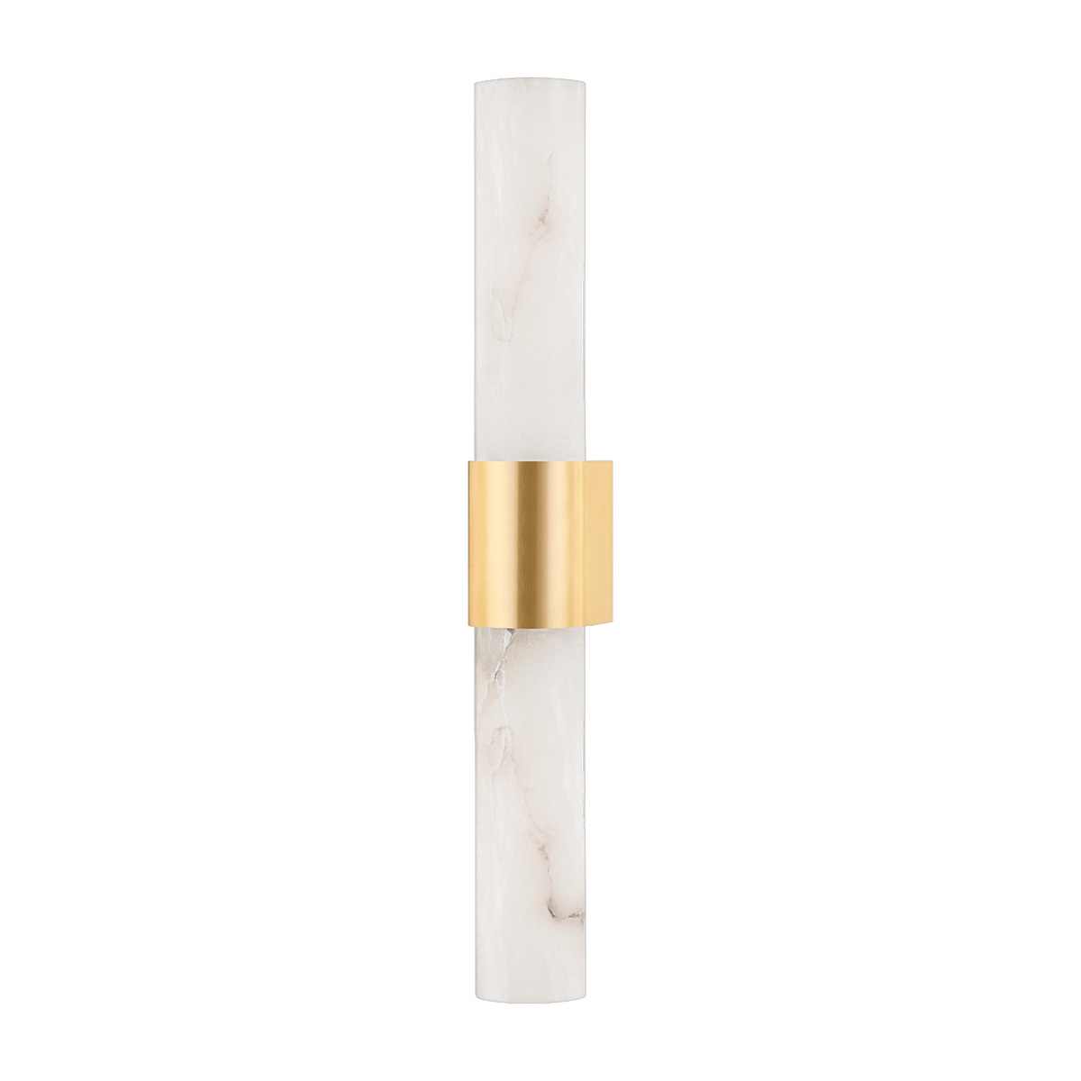 Steel bathroom wall light in aged brass 8x61cm Ellington - Hudson Valley Lighting