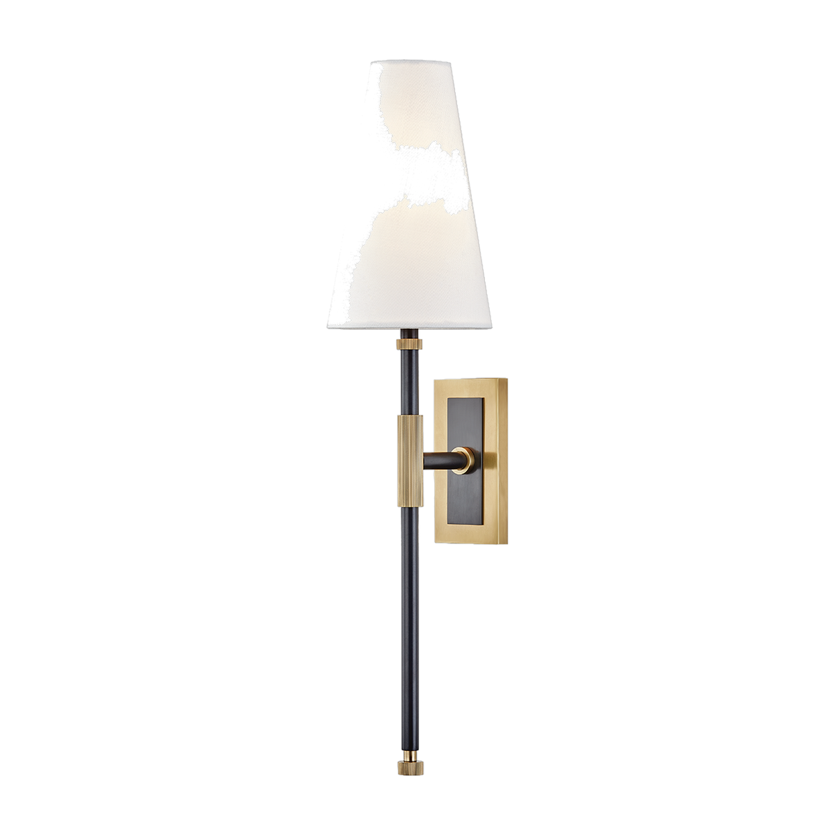 Applique murale en acier laiton vieilli et bronze ancien 13x55cm Bowery - Hudson Valley Lighting