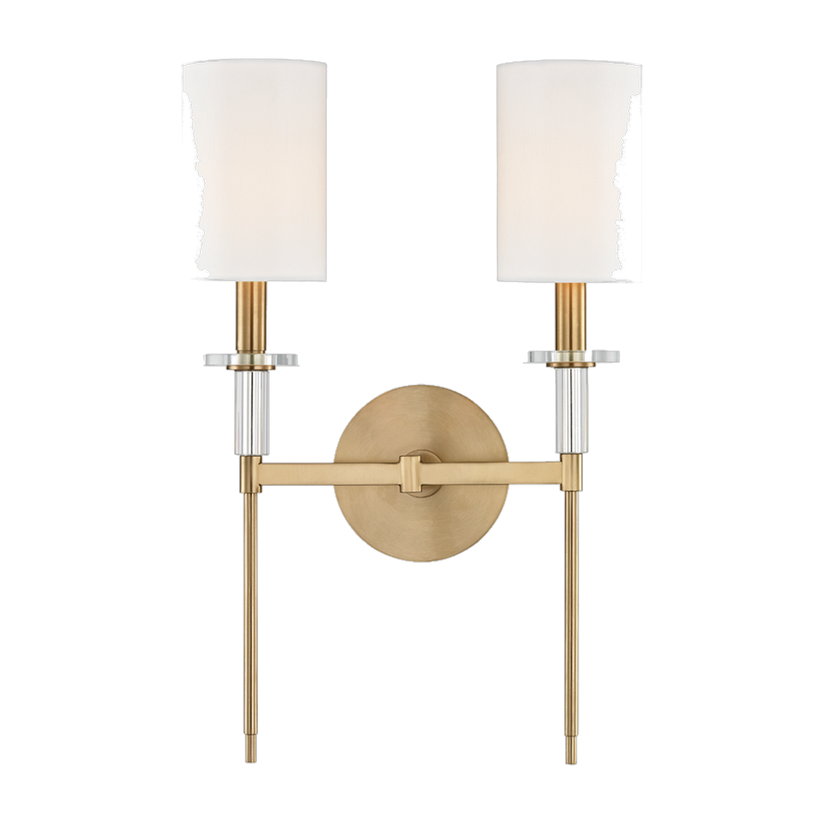 Applique murale en acier laiton vieilli 33x48cm Amherst - Hudson Valley Lighting