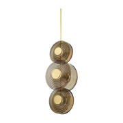 Suspension en acier laiton vieilli 30x20x74cm Griston - Hudson Valley Lighting