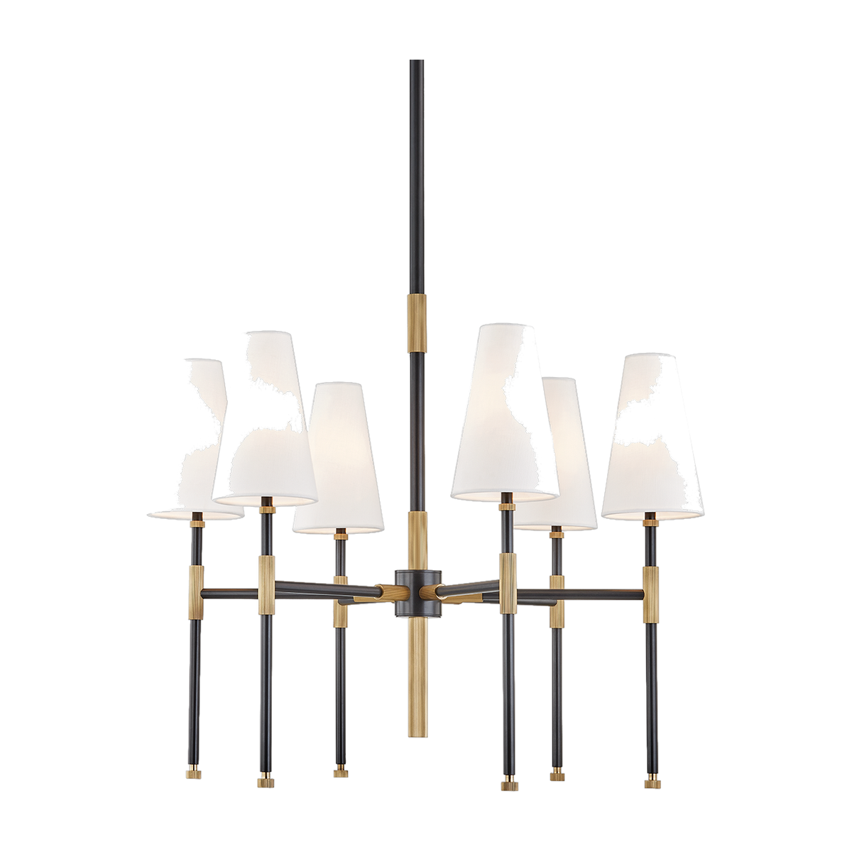Suspension en laiton laiton vieilli et bronze ancien 71x62cm Bowery - Hudson Valley Lighting
