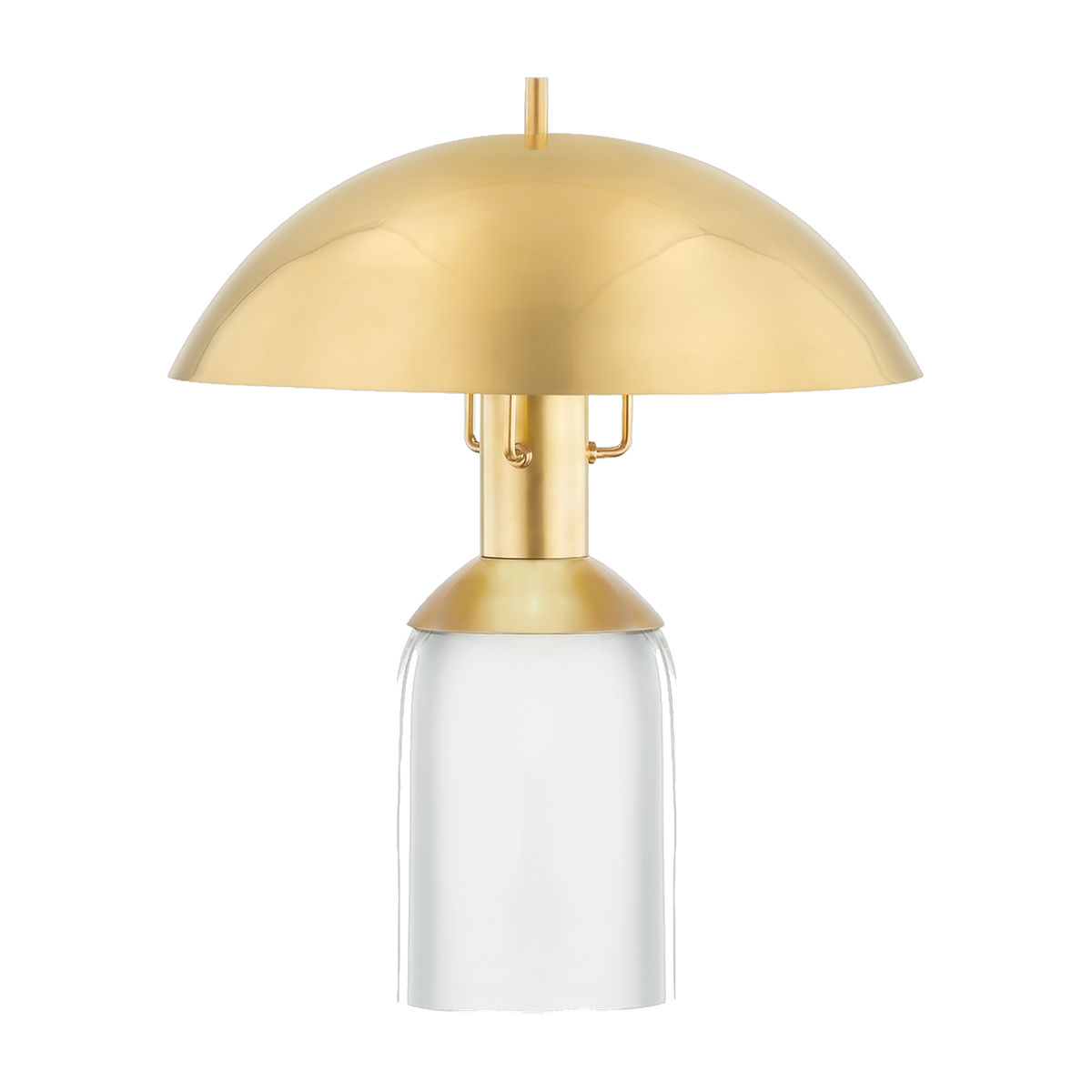 Lampada da tavolo in acciaio e ottone invecchiato 33x41cm Bayside - Hudson Valley Lighting