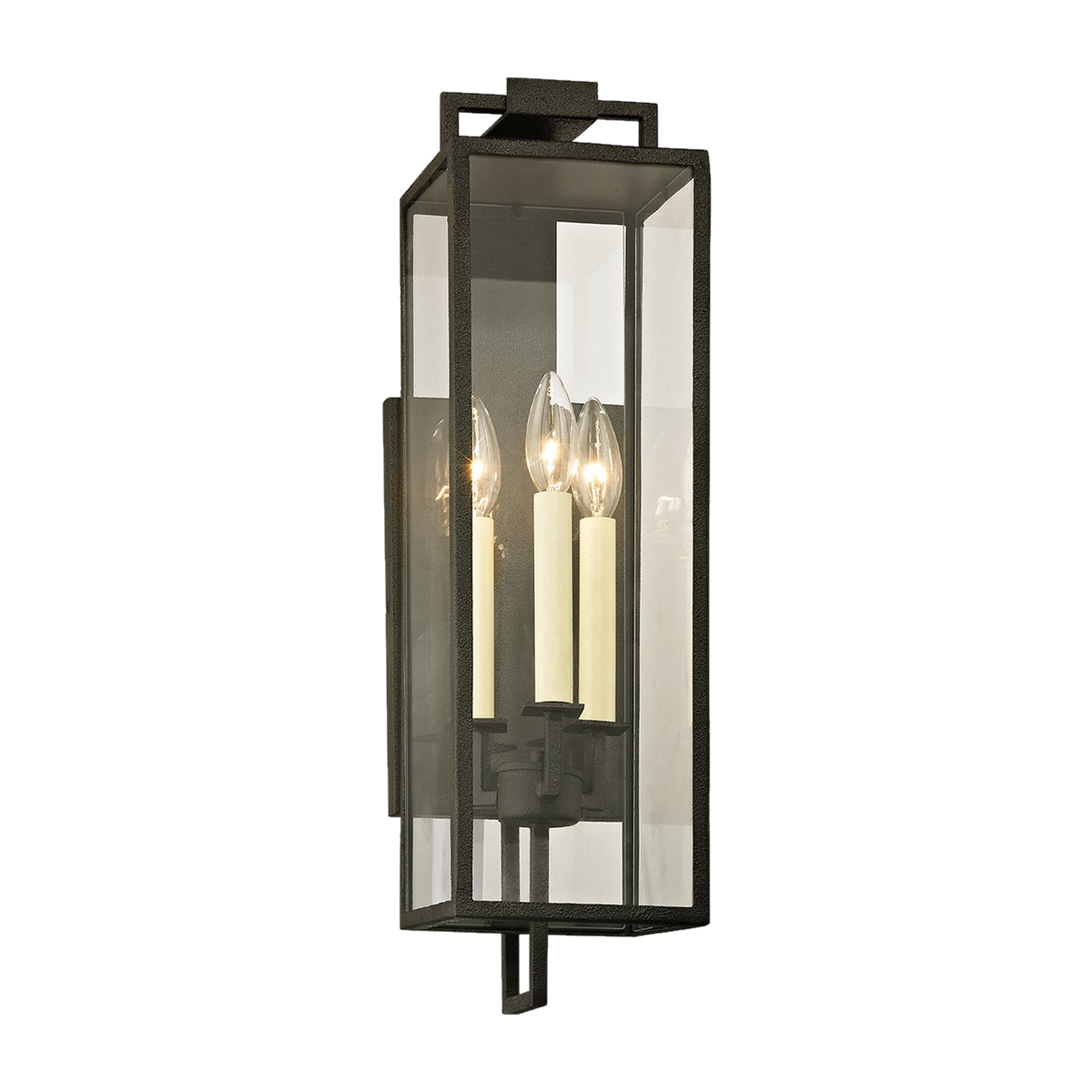 Applique murale en fer fer forgé 15x55cm Beckham - Troy Lighting