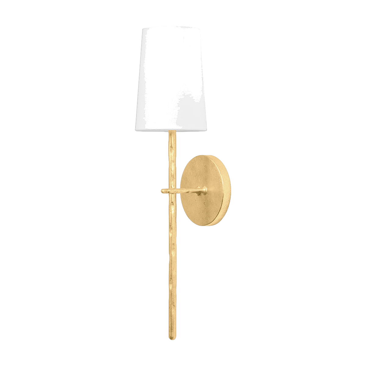 Applique murale en fer feuille d'or ancienne 12x52cm River - Troy Lighting